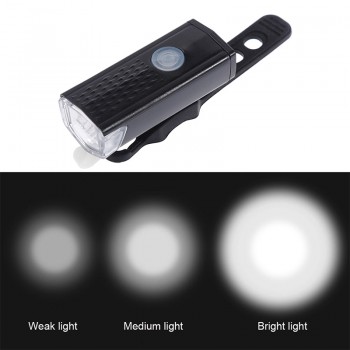 Zacro Rechargeable Bike Light 300 Lumen 3 Modes Headlight Bike 6000K Bicycle Flashlight Dynamo Light Front Running Lights
