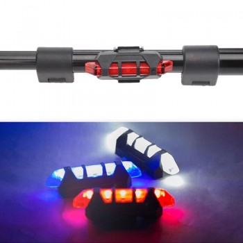 Portable USB Rechargeable Bike Bicycle Tail Rear Safety Warning Light Taillight Lamp Super Bright 3 Modes IP44 Warning Lamp New