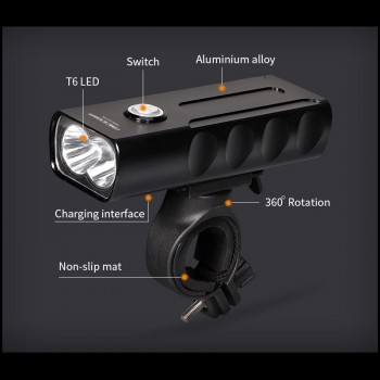 MICCGIN LED Bike MAX 1000LM Front Rear Bicycle Light Set Lantern For Bicycle Cycling Flashlight T6 18650 USB Rechargeable Lamp