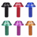 TWOOC 2 pcs Bicycle Water Bottle Holder Mount Bolts 12mm Screw Hex-headed to Install Bike Bottle Cage Rack 7 Colors cycling