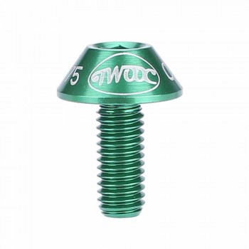 TWOOC 2 pcs Bicycle Water Bottle Holder Mount Bolts 12mm Screw Hex-headed to Install Bike Bottle Cage Rack 7 Colors cycling