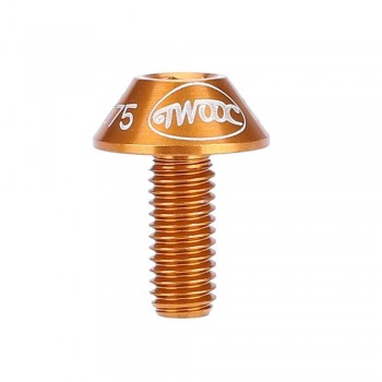 TWOOC 2 pcs Bicycle Water Bottle Holder Mount Bolts 12mm Screw Hex-headed to Install Bike Bottle Cage Rack 7 Colors cycling
