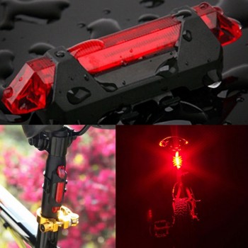 Portable USB Rechargeable Bike Light Bicycle Tail Rear Safety Warning Light Taillight  Lamp Super Bright 88 B2Cshop