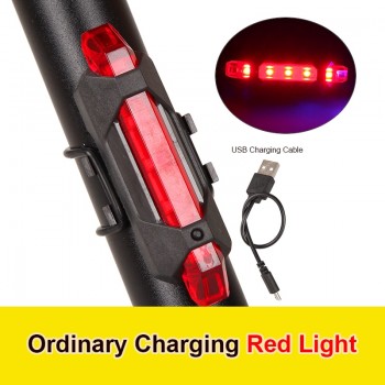 Portable USB Rechargeable Rear Light Cycling Led Bike Bicycle Tail Rear Safety Warning Light Taillight Lamp Super Bright