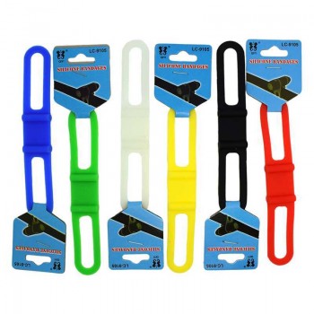 Cycling Light Holder Bicycle Handlebar Silicone Strap Band Phone Fixing Elastic Tie Rope Bicicleta Torch Flashlight Bandages