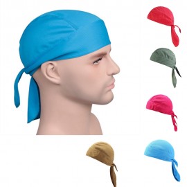 Outdoor Quick Dry Pure Cycling Cap Head Scarf Headscarf Headband Summer Men Running Riding Bandana Ciclismo Pirate Hat Hood 20