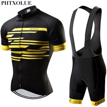 Phtxolue Summer Cycling Set Men Mountain Bike Clothing MTB Bicycle Wear Clothes Maillot Ropa Ciclismo Cycling Jersey Sets