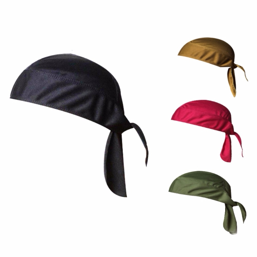2018 New Quick Dry Pure Cycling Cap Head Scarf Summer Men Running Riding Bandana Headscarf Ciclismo Pirate Hat Hood Headband