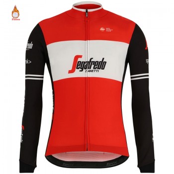 TREKKING SEGAFREDO 2019 Winter Thermal Fleece Warm Cycling Jersey Set Thermal Cycling Clothing Mtb Riding Apparel Ropa Ciclismo