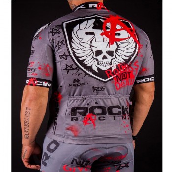 Pro Cycling Clothing Set 2018 Team Rock Racing Short Sleeve Bike Jersey+Breathable Shorts Kit Maillot Ciclismo Cycling Wear