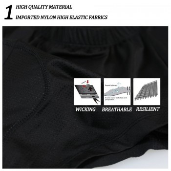 X-Tiger Mens Cycling Underwear Bicycle Mountain MTB Shorts Riding Bike Sport Underwear Compression Tights Shorts 5D Padded