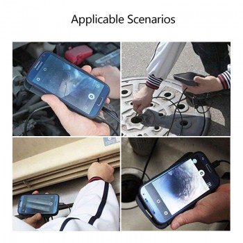 Antscope 7mm/5.5mm 1M Endoscope Mirco USB 2m 6LED Endoscope Camera Android Waterproof Pipeline PCB PC Inspection Mini Camera