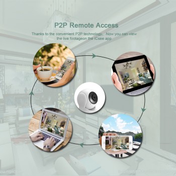BESDER HD 720P Home Security IP Camera Two Way Audio Wireless Mini Camera 1MP Night Vision CCTV WiFi Camera Baby Monitor iCsee
