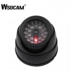 Outdoor CCTV Fake Simulation Dummy Camera Home Surveillance Security Dome Mini Camera Flashing LED Light Fake Camera Black