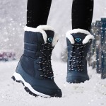 Women Boots Waterproof Winter Shoes Women Snow Boots Platform Keep Warm Ankle Winter Boots With Thick Fur Heels Botas Mujer 2018