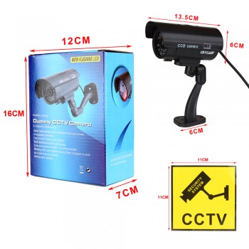 Waterproof Dummy Fake CCTV Camera With Flashing LED For Outdoor or Indoor Realistic Looking fake Camera for Security