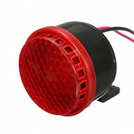 NEW Safurance 12V 125db  Siren Horn Stop Reverse Turn Alarm Horn Red LED Light Emergency Alarm Loudspeaker Security Safety