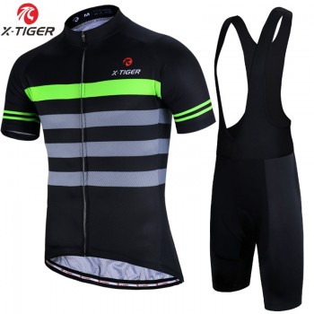 X-TIGER Cycling Jersey Set Quick Dry Cycling Sets Ropa Ciclismo Breathable Pro Bicycle Clothing Summer Cycling Sportwears 2019