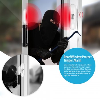 NEO COOLCAM NAS-DS01Z 2PCS/LOT Z-wave Door Window Sensor Compatible with Z wave 300 500 series Magnet Lock Door Sensor Alarm