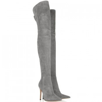 EIOUPI spring autumn winter snow boots nubuck suede flock women over the knee thigh high boot Odfa0436