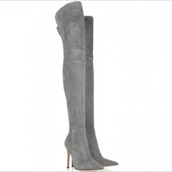 EIOUPI spring autumn winter snow boots nubuck suede flock women over the knee thigh high boot Odfa0436