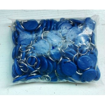 5YOA 10Pcs EM4100 125khz ID Badge Keyfob RFID Tag Tags llavero Porta Chave Card Sticker Key Fob Token Ring Proximity Chip