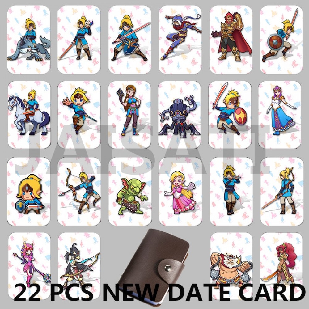 Newest 22 pcs NTAG215 Zelda NFC Card 20 Heart Wolf Revali Mipha Daruk Urbosa For Game the Legend of Breath of the wild NS Switch