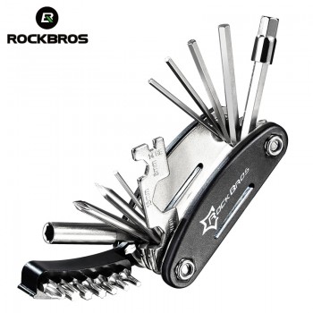 ROCKBROS 16 in 1 Bicycle Tools Sets Mountain Bike Bicycle Multi Repair Tool Kit Hex Spoke Wrench Mountain Cycle Screwdriver Tool