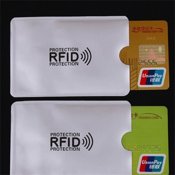 OWGYML 10pcs/set RFID Shielded Sleeve Card Blocking 13.56mhz IC card Protection NFC security card prevent unauthorized scanning