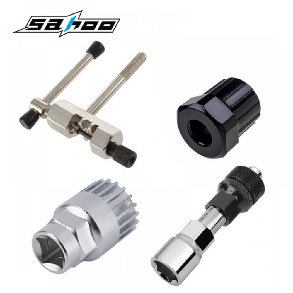 SAHOO Mountain Bike Repair Tool Kit MTB Bicycle Tools For Cranked Remove The Flywheel/cut Chain/axis Tool