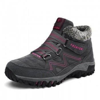 Winter Ankle Boots Women Wedge boots Ankle Waterproof Plateform Snow boots Winter Warm Shoes Women Flat Fashion Short Fur 2019