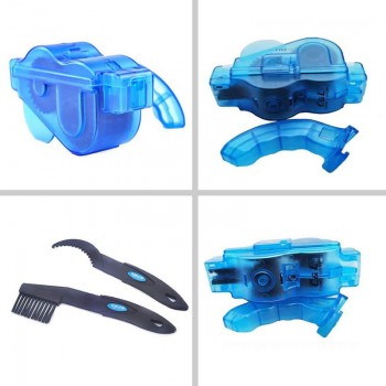 Bike RepairTool Scrubbe Cleaning Cleaner Wash brush MTB Cycling Bicycle Set Flywheel Clean motorcycle Chain tension guide Blue