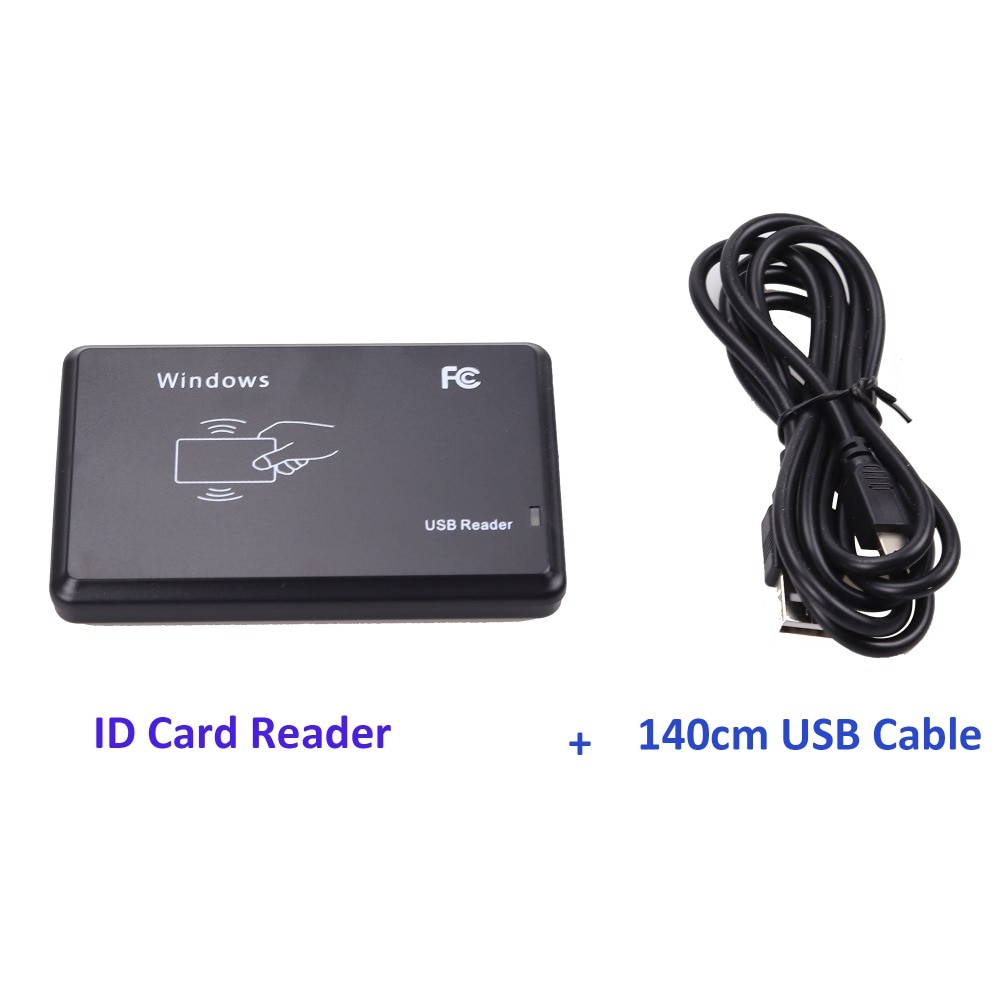 USB Port  EM4001 125khz RFID ID Contactless Sensitivity Smart Card Reader Support Window System