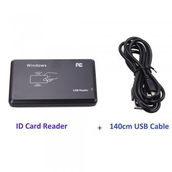 USB Port  EM4001 125khz RFID ID Contactless Sensitivity Smart Card Reader Support Window System