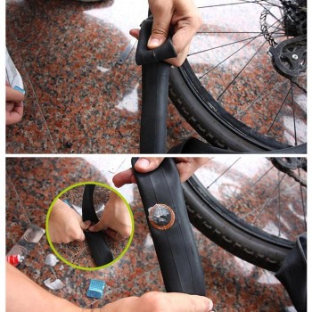 New Mountain Bike Repair Kit Tyre Glue Cycling Bicycle Tyre Glue Outfit Patch Lever Puncture Repair Kit Rubber Tools