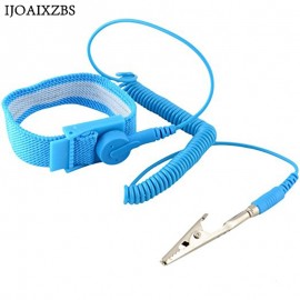 Adjustable Anti Static Bracelet Electrostatic ESD Discharge Cable Reusable Wrist Band Strap Hand With Grounding Wire