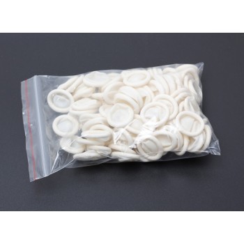 50pcs Disposable Anti Static Rubber Latex Finger Cots Eyebrow Extension Gloves Practical Off Eyelash Extension Tool Accessories