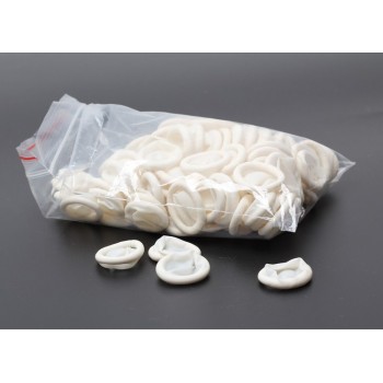 50pcs Disposable Anti Static Rubber Latex Finger Cots Eyebrow Extension Gloves Practical Off Eyelash Extension Tool Accessories