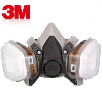 3M 6200 Half Face Painting Spraying Respirator Gas Mask  17 In 1 Suit Safety Work Filter Dust Mask