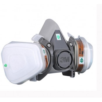 3M 6200 Half Face Painting Spraying Respirator Gas Mask  17 In 1 Suit Safety Work Filter Dust Mask