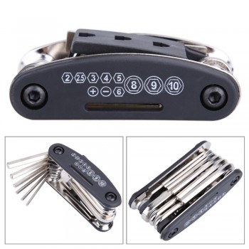 15 In 1 Bike Tools Bicycle Repairing Set Bike Repair Tool Kit Wrench Screwdriver Chain Carbon steel bicycle Multifunction Tool