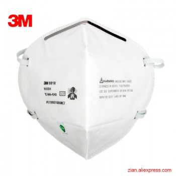 3M 9010 N95 dust Masks 50pcs/Lot Anti dust static Flu H1N1 Protective Mask Certified Safety Mask EfficientFilter respirator
