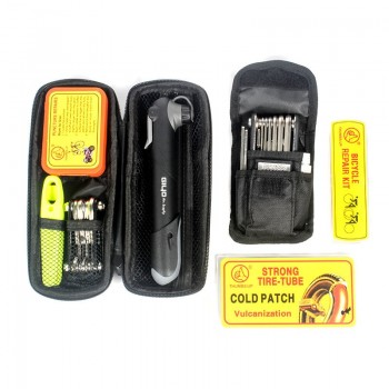 GIYO Bicycle Repair Tools Portable Bike Tire Repair Kits Bicycle Tool Pump Cycling Puncture Repair Tool Bag Bike Storage Bottle