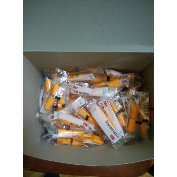 10pairs/lot 3M 1100 Disposable Ear Plug Foam Noise Reducer Free Shipping
