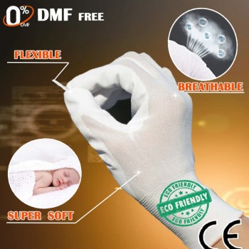 NMSafety 12 Pairs work gloves for PU palm coating safety glove