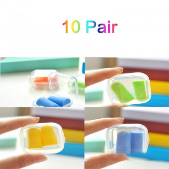 10/5/1 Pairs Soft Foam Anti-noise Earplugs Snore Sleep Learning Hunting Ear Protector Earmuffs Anti Sound Noise Protection Kids