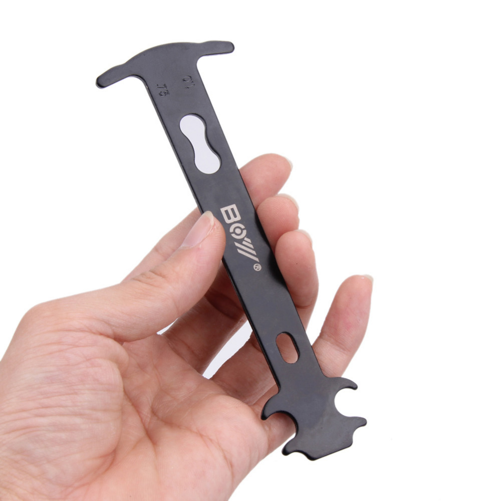 Bicycle Chain Measuring Ruler Chain Rivet Remover Black Chain Wear Tester Bicycle Repair Tools For Mountain Road Bike #271259