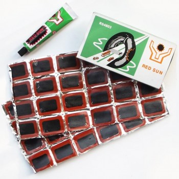 48 Pcs+1 Glue High Quality Round Bicycle Bike Tire Tyre Rubber Patch Piece Cycling Puncture Repair Tools Kits