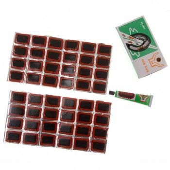 48 Pcs+1 Glue High Quality Round Bicycle Bike Tire Tyre Rubber Patch Piece Cycling Puncture Repair Tools Kits