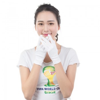 ABESO 2 pairs/lot White 100% Cotton Ceremonial gloves for male female Serving / Waiters/drivers/Jewelry Gloves A6001